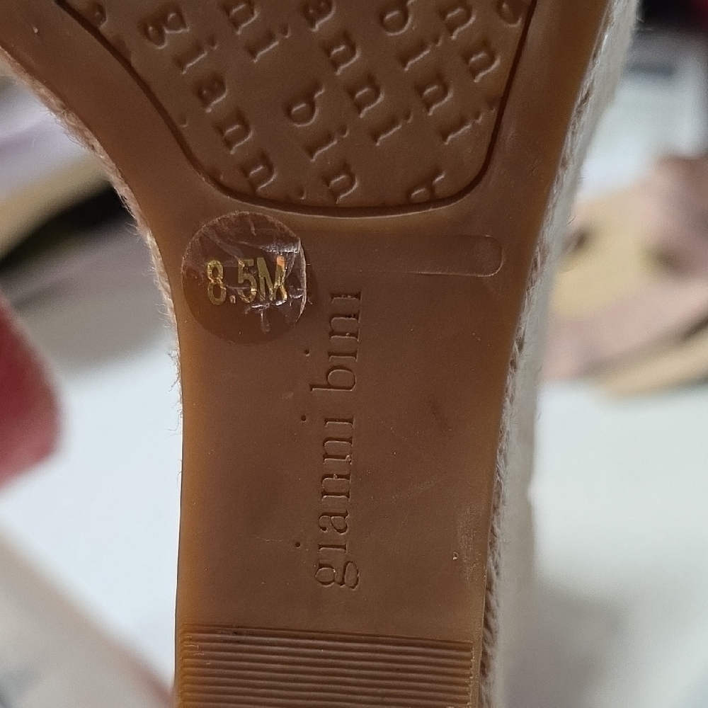 Gianni Bini Blush Wedge Sandals - Picture 6 of 8